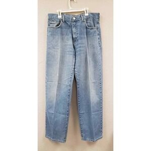 Calvin Klein Denim Jeans Men's 36x31 Light Wash Straight Leg Western Summer Pant